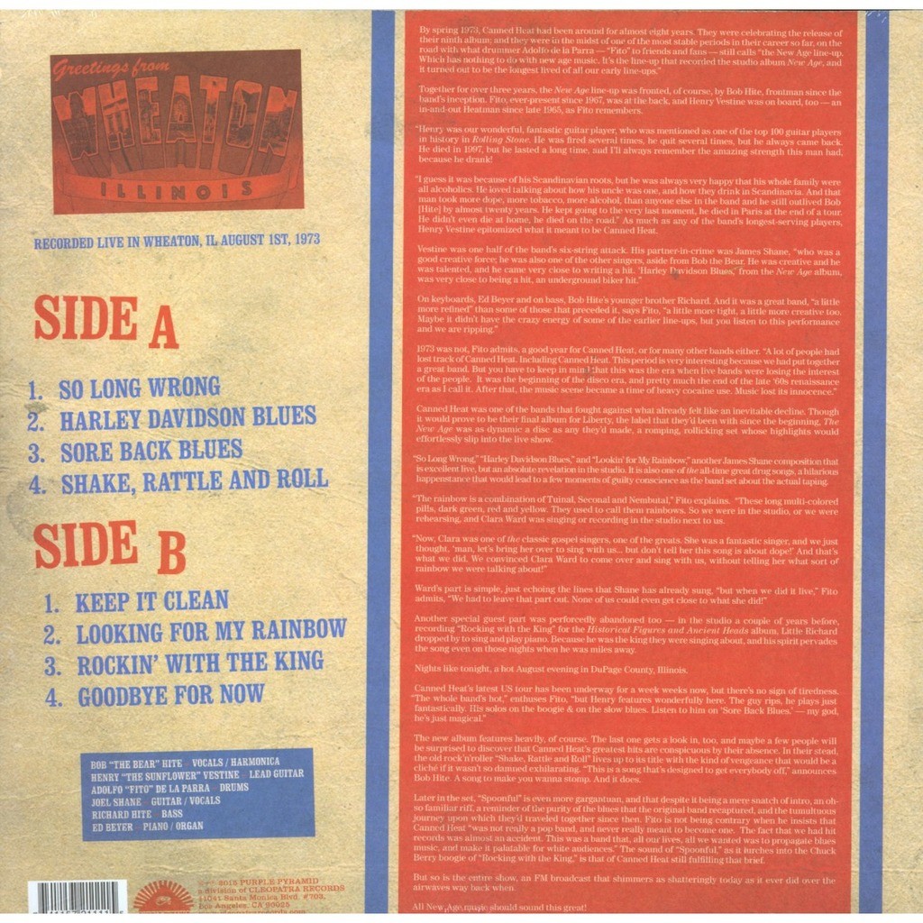 Illinois blues 1973 de Canned Heat, 33T chez adrenalyn Ref119136816