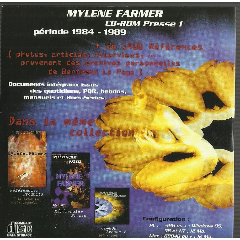  mylène farmer  -  cd-rom presse 1 