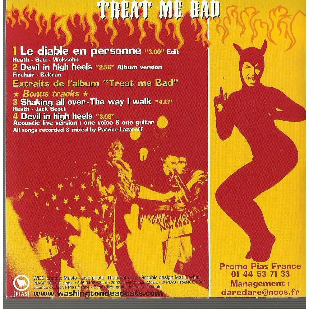  washington dead cats  -  le diable en personne promo 