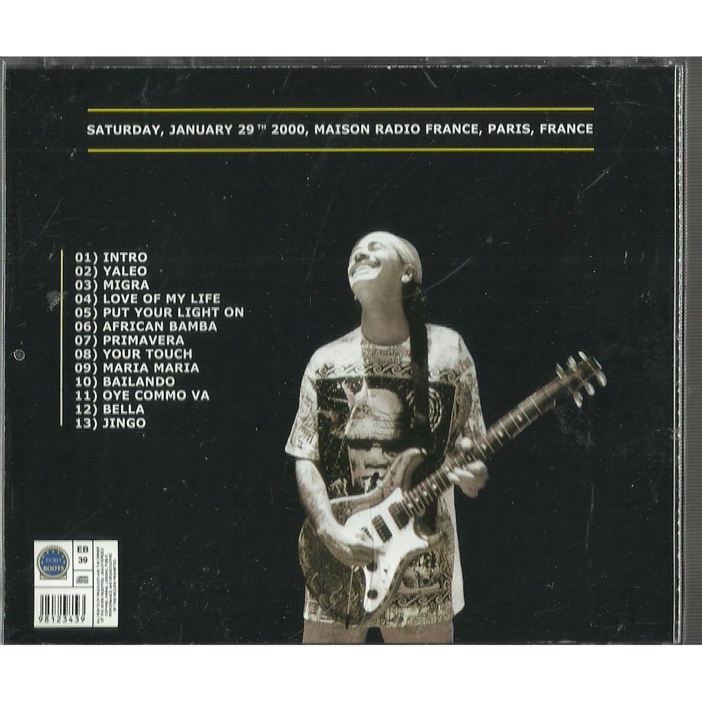  carlos santana  -  yaleo paris 2000 