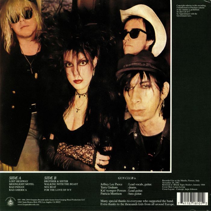  The Gun Club  -  destroy the country (lp) ltd edit green vinyl -usa 