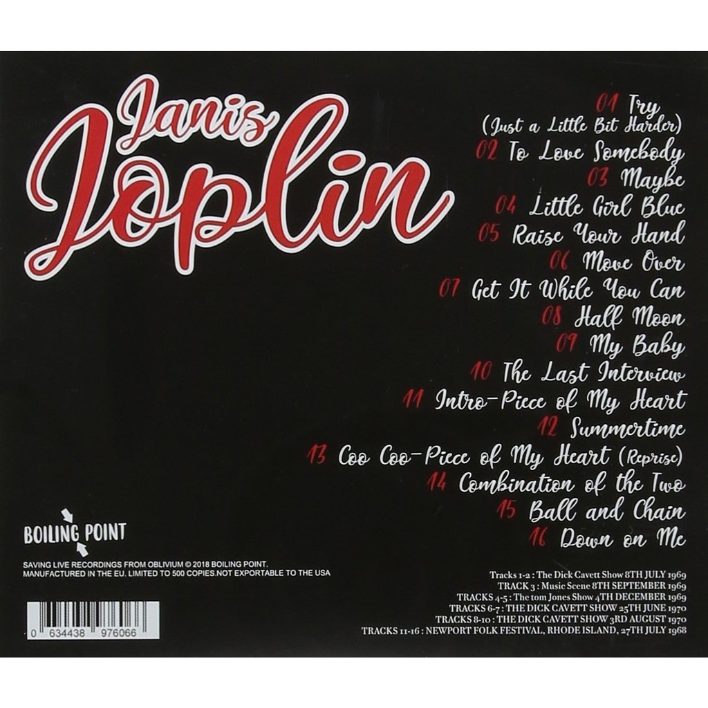  Janis Joplin  -  just a little bit harder: rare and unreleased tracks 