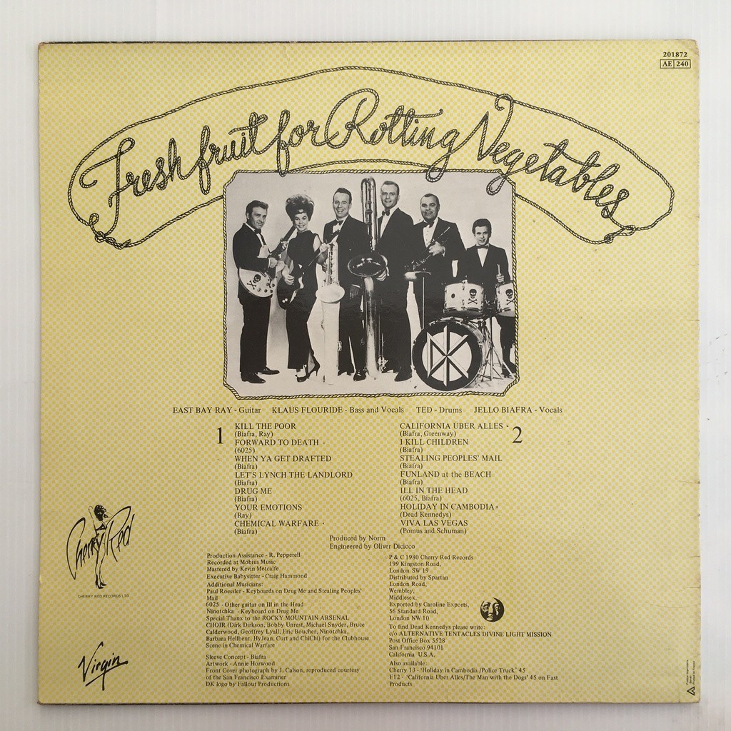 Fresh fruit for rotting vegetables de Dead Kennedys, Maxi 45T chez
