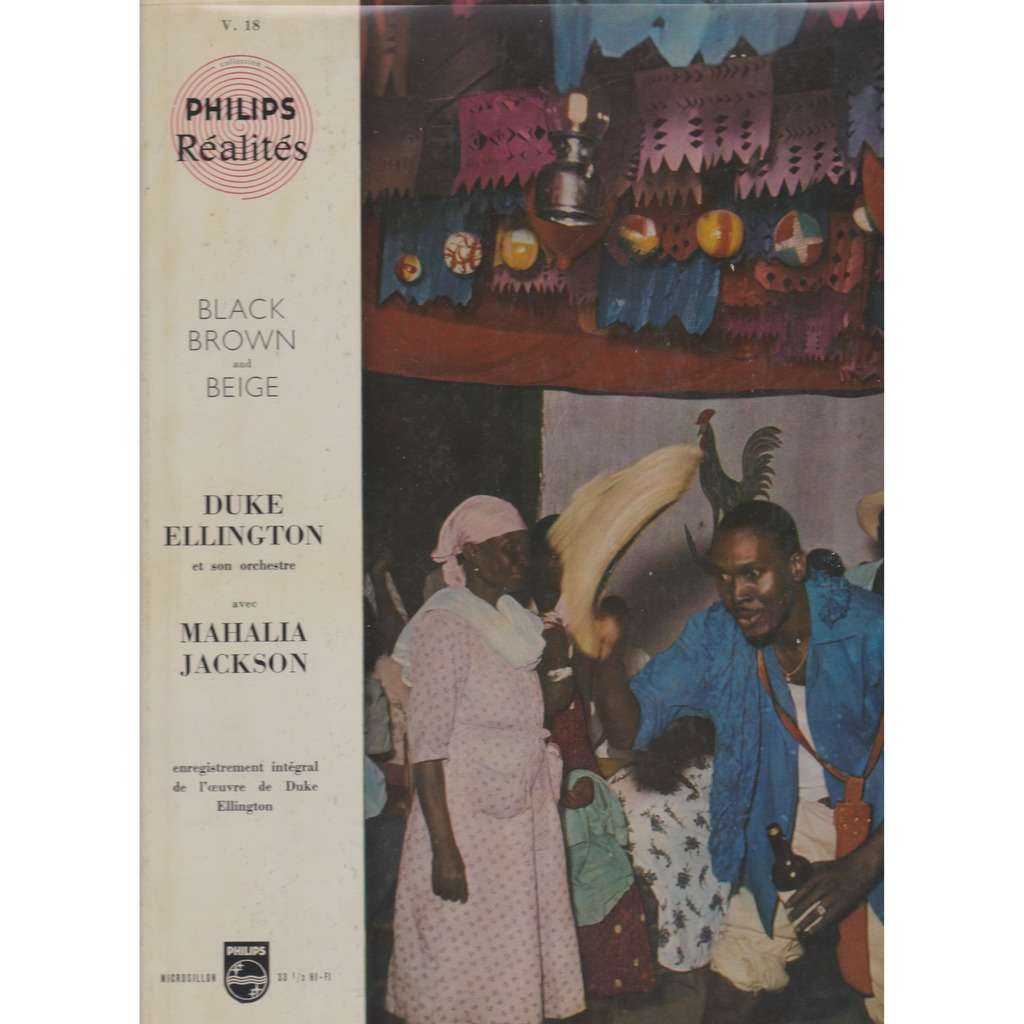 Black brown and beige by Duke Ellington Mahalia Jackson, LP Gatefold