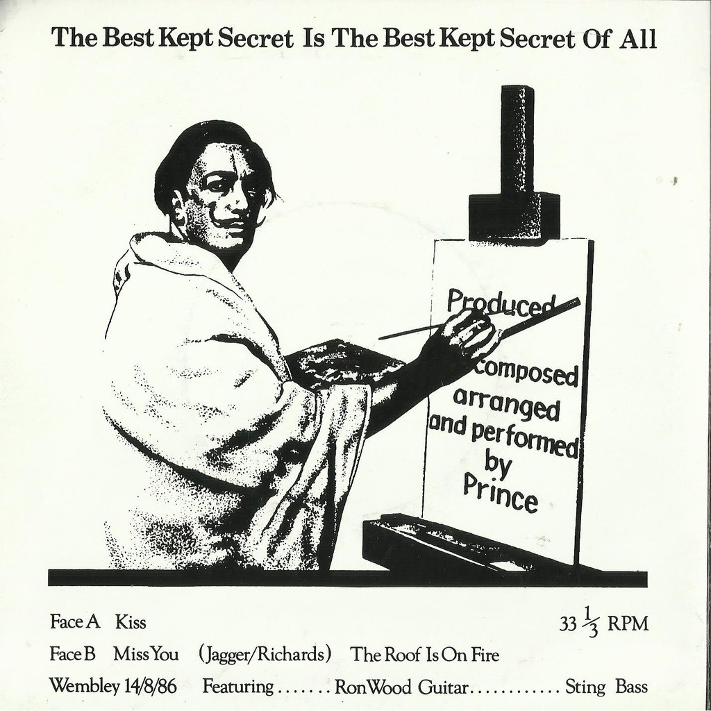  prince and the revolution ron wood  -  kiss wembley 1986 