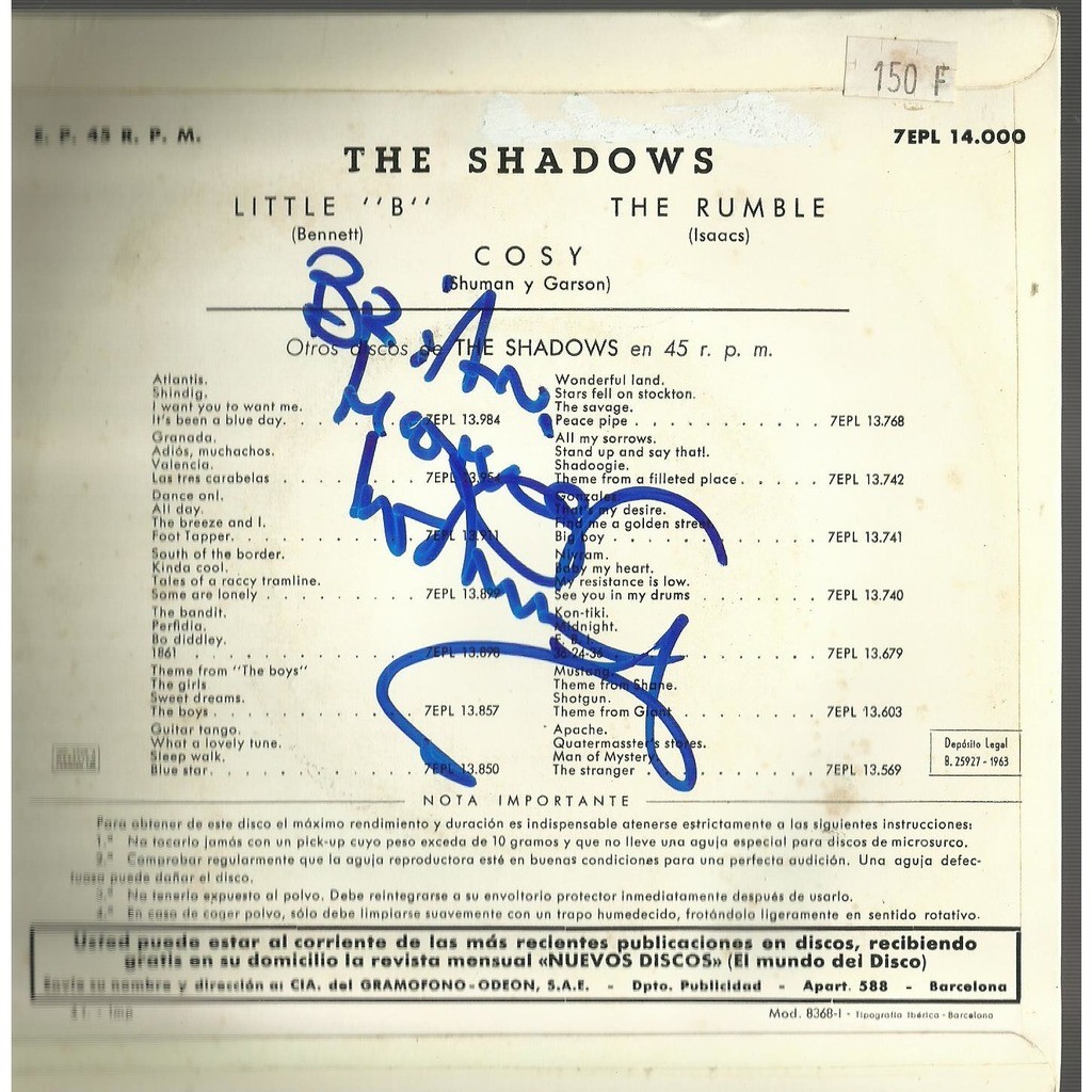  shadows  -  dance on with dedicace 