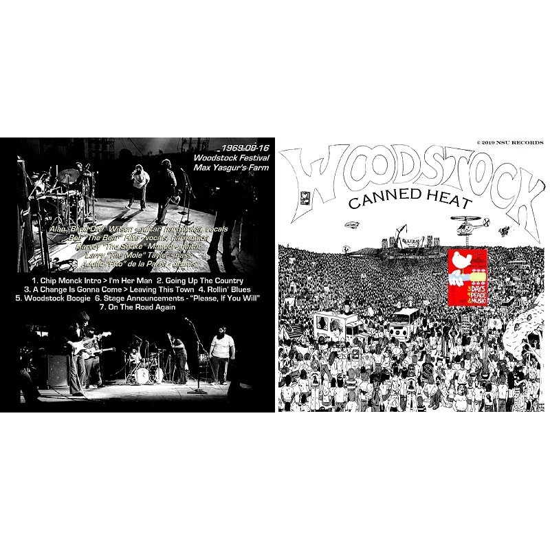 Live at woodstock festival 1969 august 16th limited ed cd de Canned