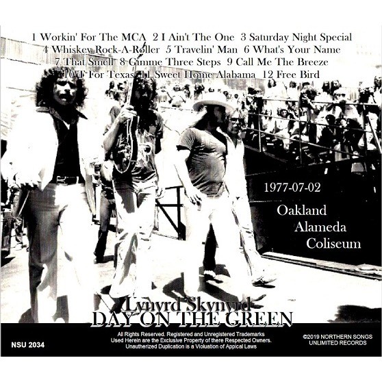 Live day on the green in oakland.ca 1977 by Lynyrd Skynyrd, CD with