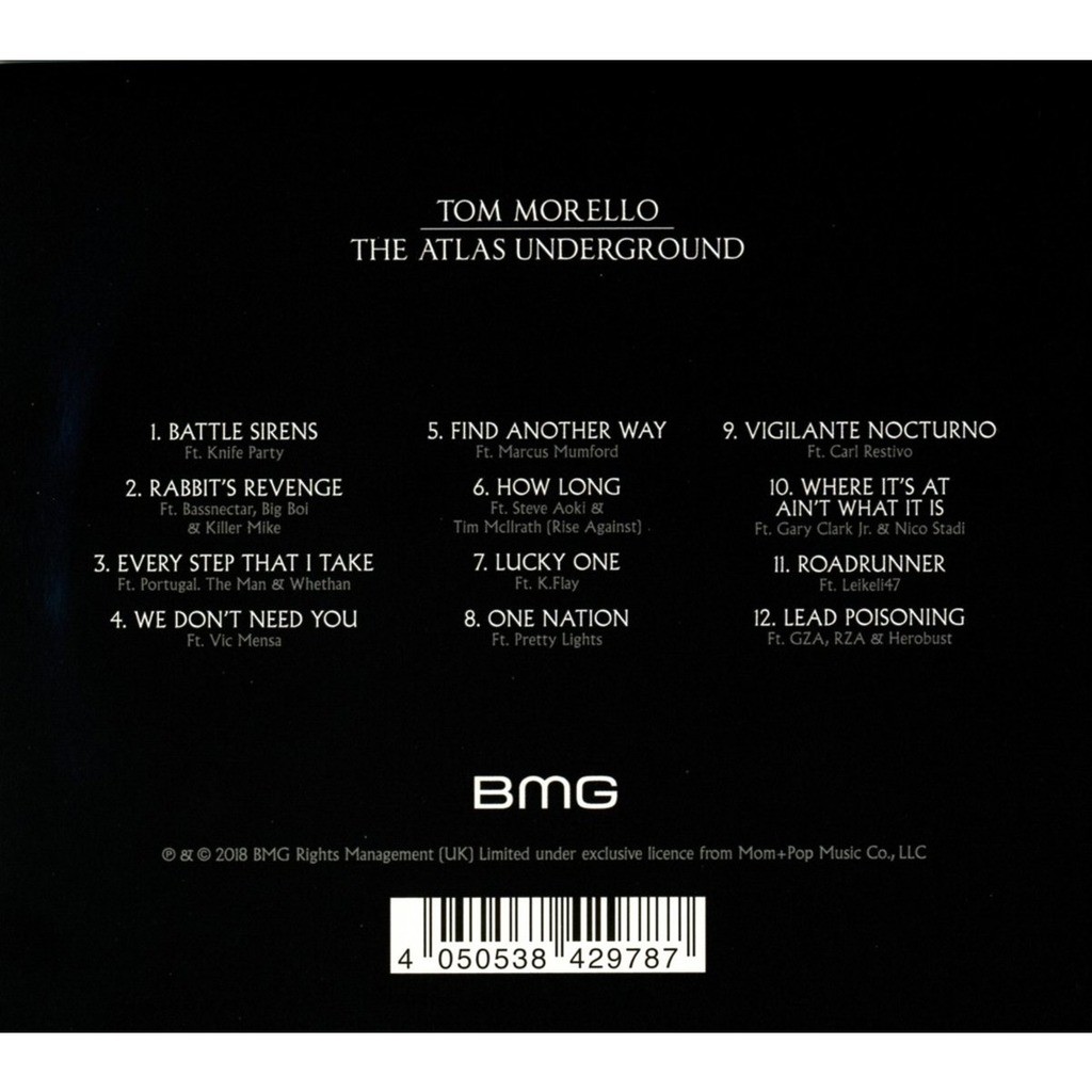  Tom Morello  -  the atlas underground 