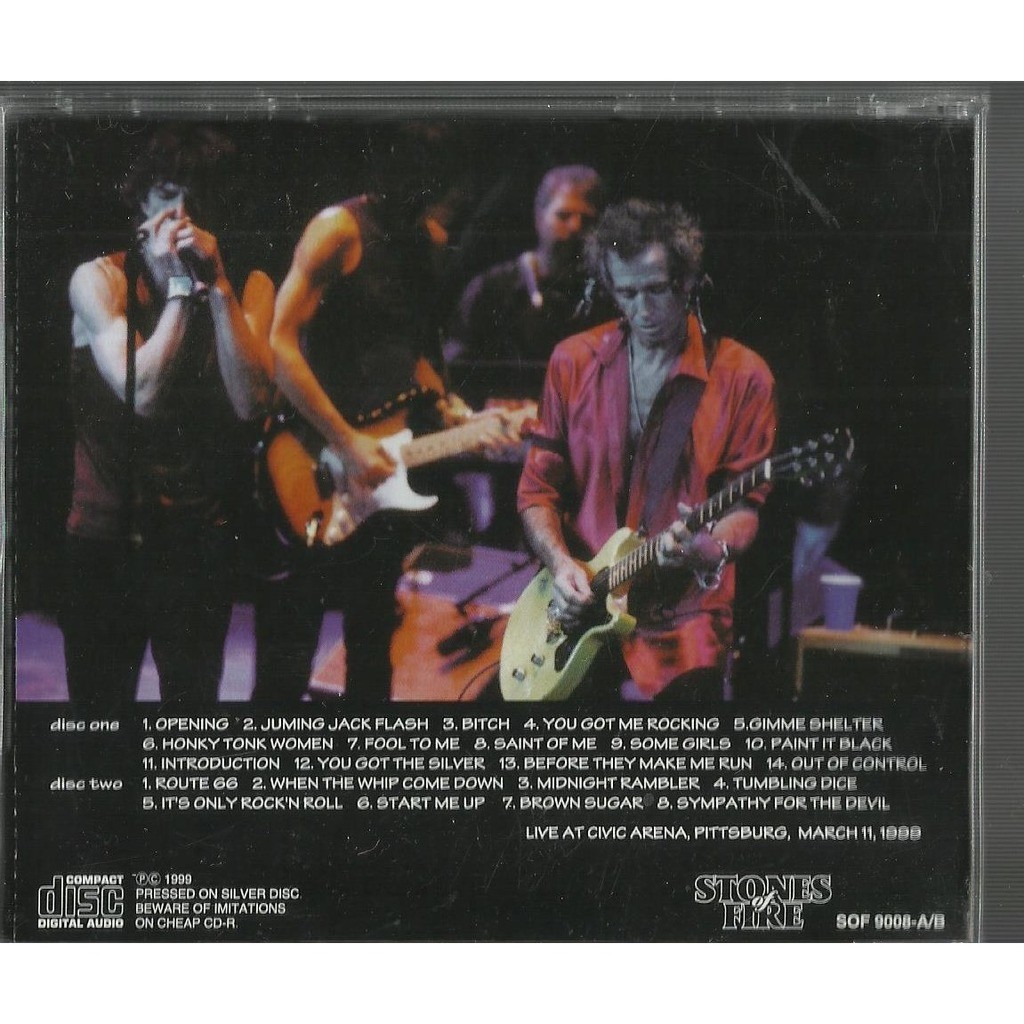  the rolling stones  -  you better get it pittsburg 1999 