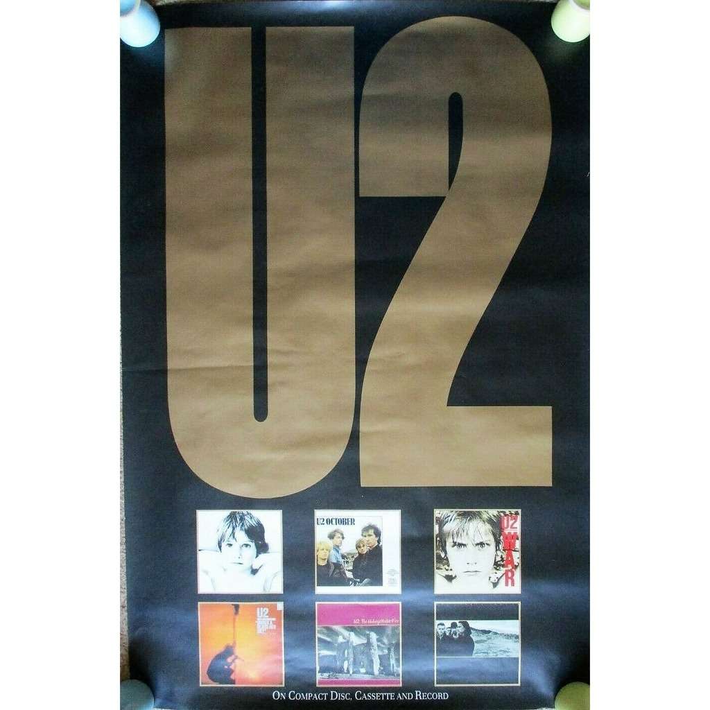 U2 (uk 1987 original 'cd albums release' island official catalogue