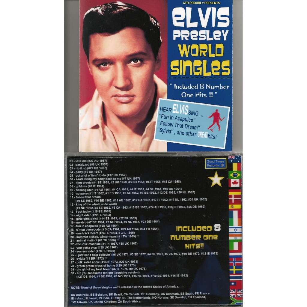 001 cd world singles 30 studio and live versions de Elvis Presley, CD