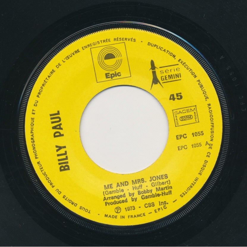 Me and mrs jones your song by Billy Paul ( Elton John