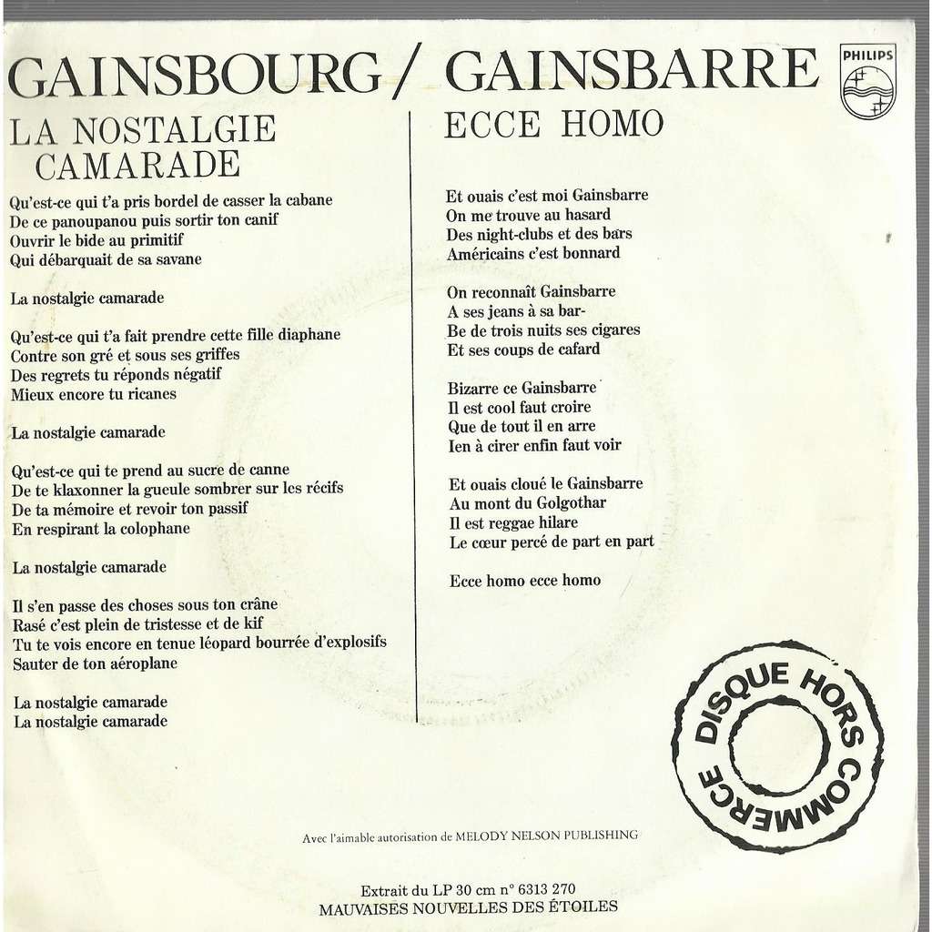  la nostalgie camarade 