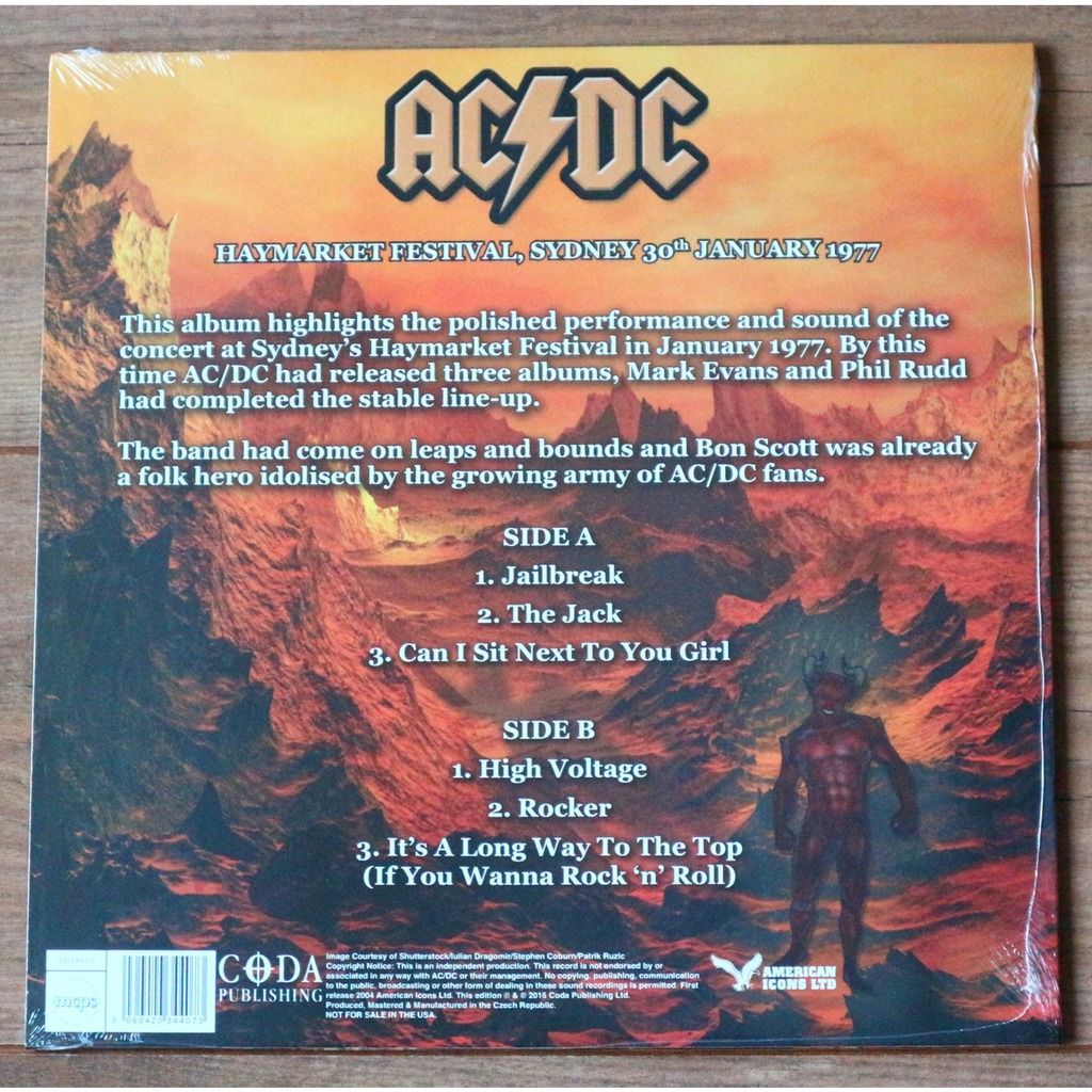 A long way to the top in concert - sydney 1977 / ltd edition flame ...