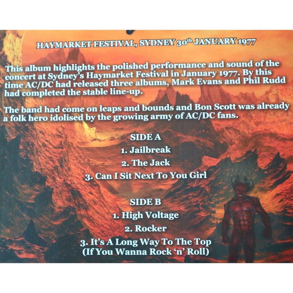 A long way to the top in concert - sydney 1977 / ltd edition flame ...