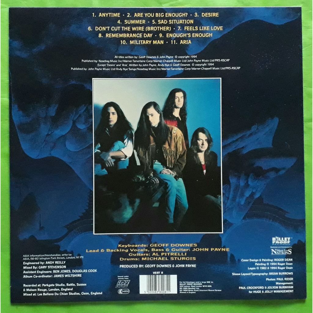 Aria(album black vinyl)(original)(1994)(music for nations)(uk). de