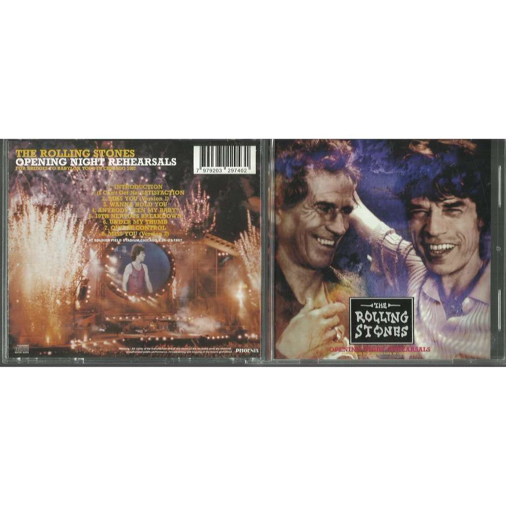  opening night rehearsals 