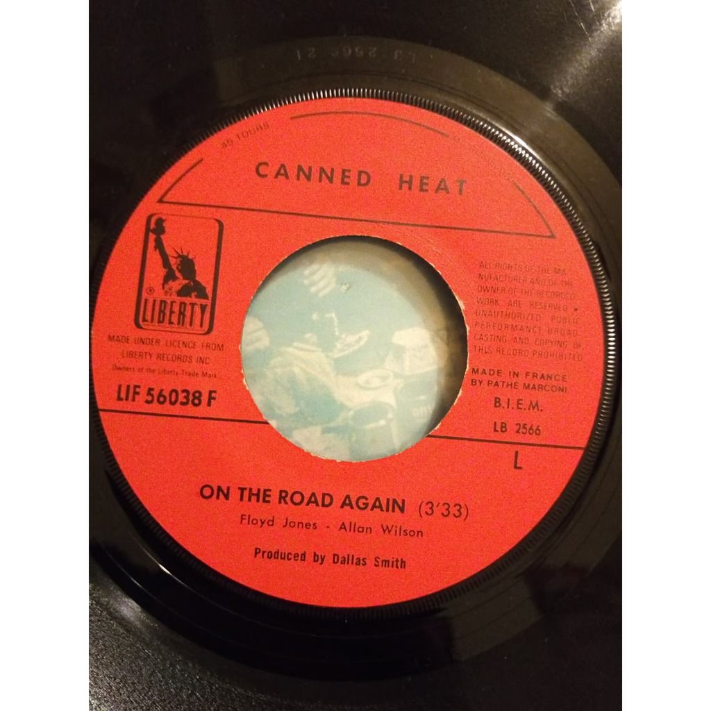 On the road again / boogie music de Canned Heat, SP chez lamjalil Ref