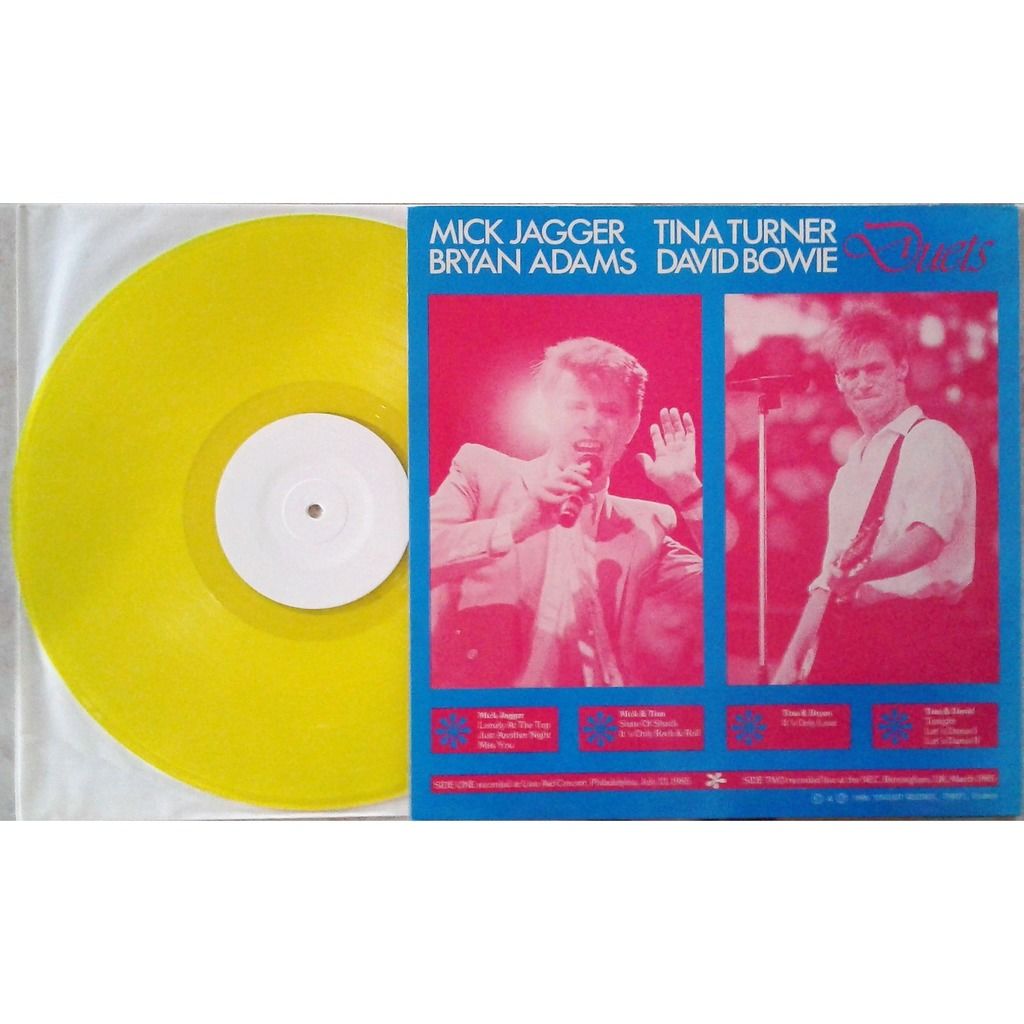 Duets (1986 ltd live lp yellow wax deluxe ps) de Rolling Stones / Mick