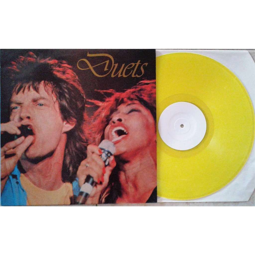 Duets (1986 ltd live lp yellow wax deluxe ps) de Rolling Stones / Mick