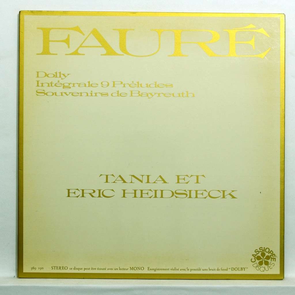 Faure dolly / 9 preludes de Tania & Eric Heidsieck, 33T Gatefold chez