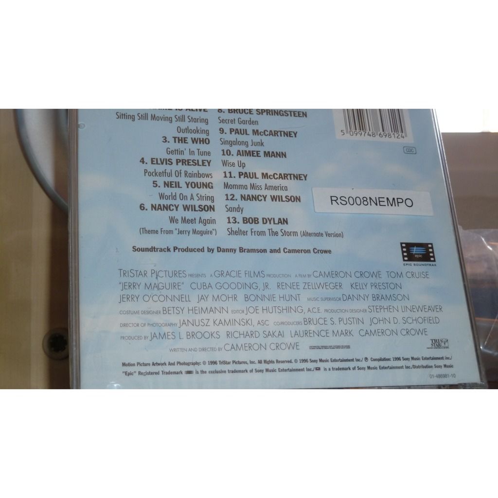 Jerry maguire music from the motion picture de Various, CD con