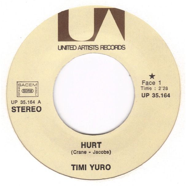 Hurt / what's a matter baby (is it hurting you) by Timi Yuro, SP with