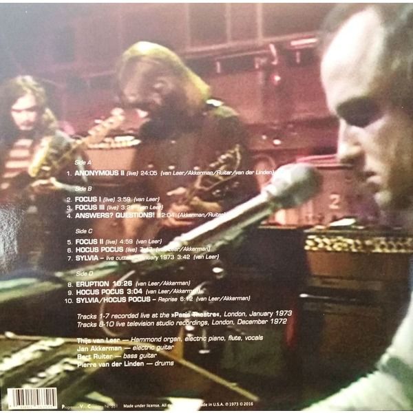  Focus  -  in concert 1973 