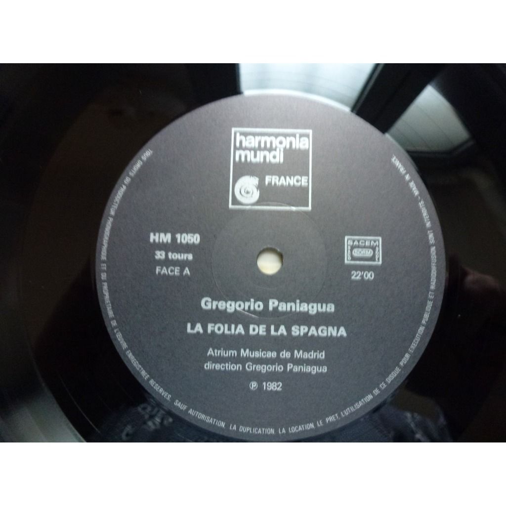 Gregorio Paniagua / La Folia 古楽狂想 ラ・フォリア - レコード