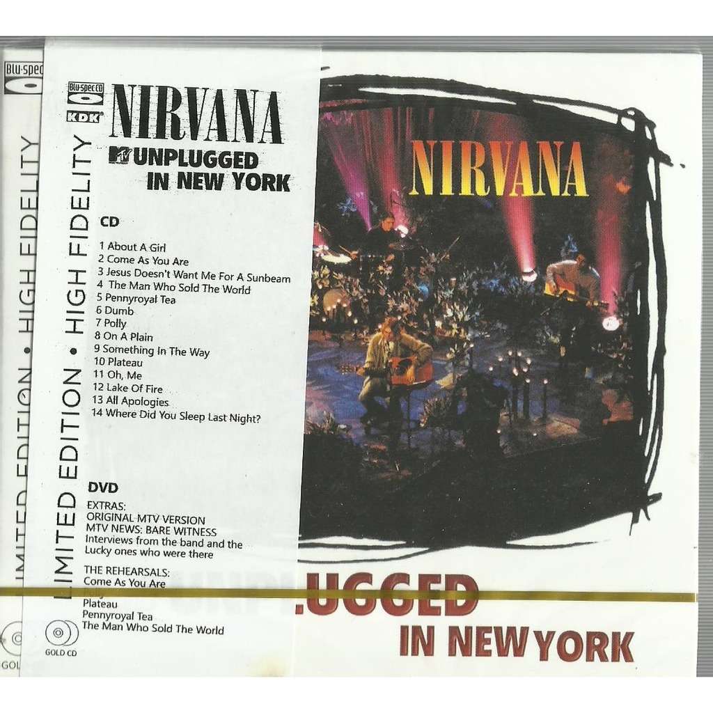  unplugged in new york cd dvd 