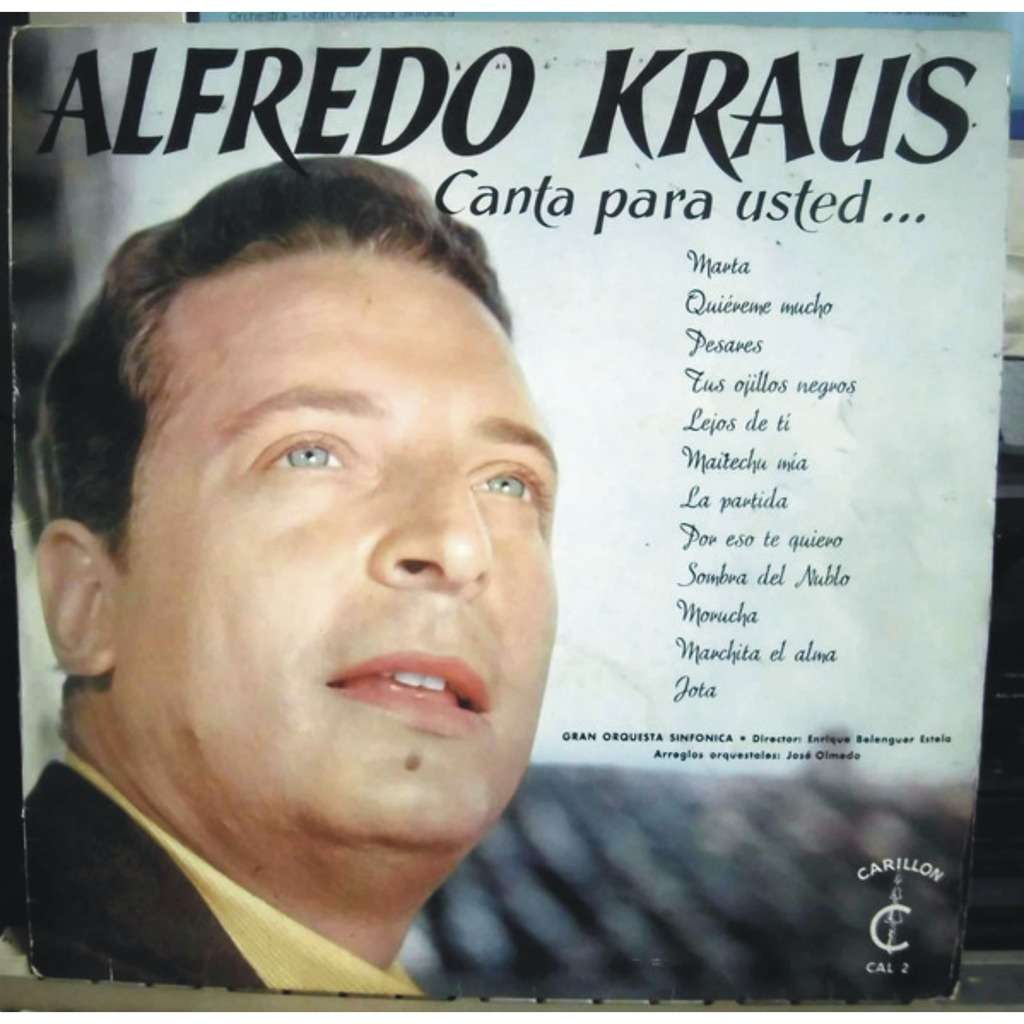 Canta para usted de Alfredo Kraus, 33T chez titocervera Ref119864259