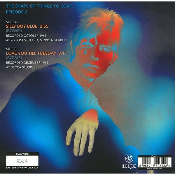 Silly boy blue / love you till tuesday ltd blue vinyl 7 inch de David