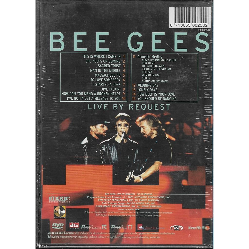 Live by request by Bee Gees, DVD with libertemusic - Ref:119884165