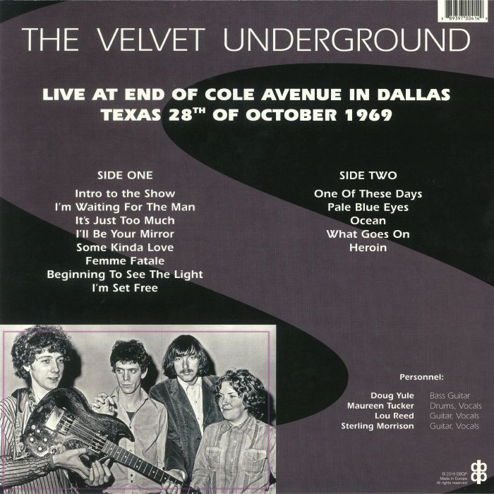 The Velvet Underground  -  live at end of cole avenue in dallas texas 28th of october 1969 