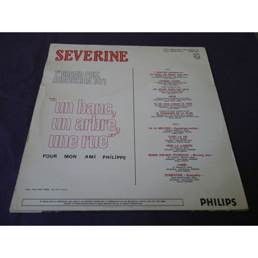 Un Banc Un Arbre Une Rue By Severine Lp With Alancat Ref 119895394