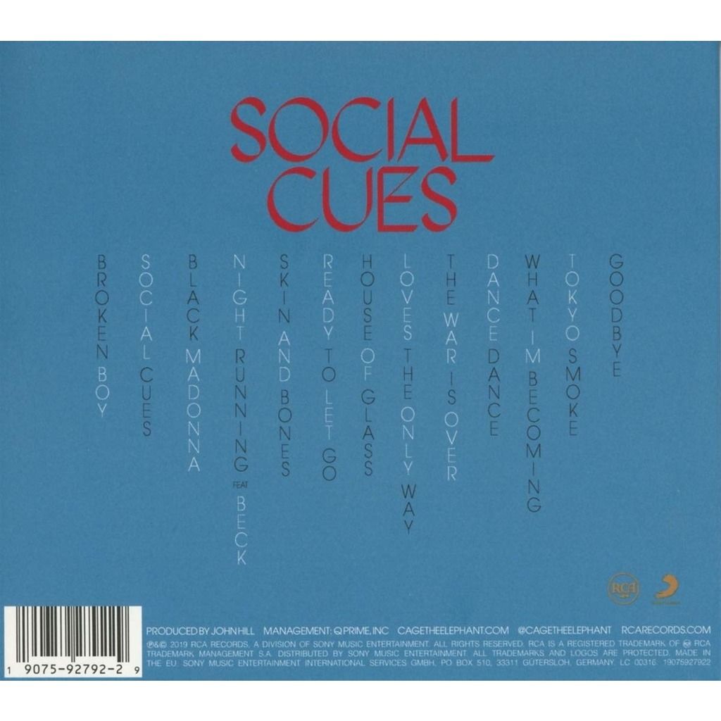  Cage The Elephant  -  social cues (cd) 