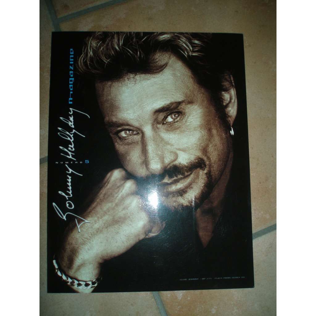 Magazine fan club de johnny hallyday n° 5 de 1999 avec son poster