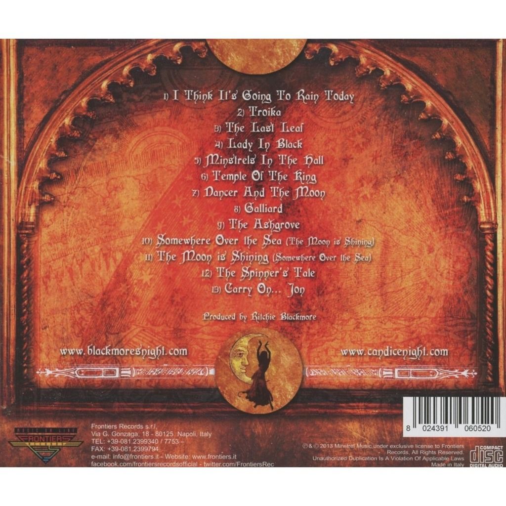  Blackmore's Night  -  dancer and the moon (cd) 