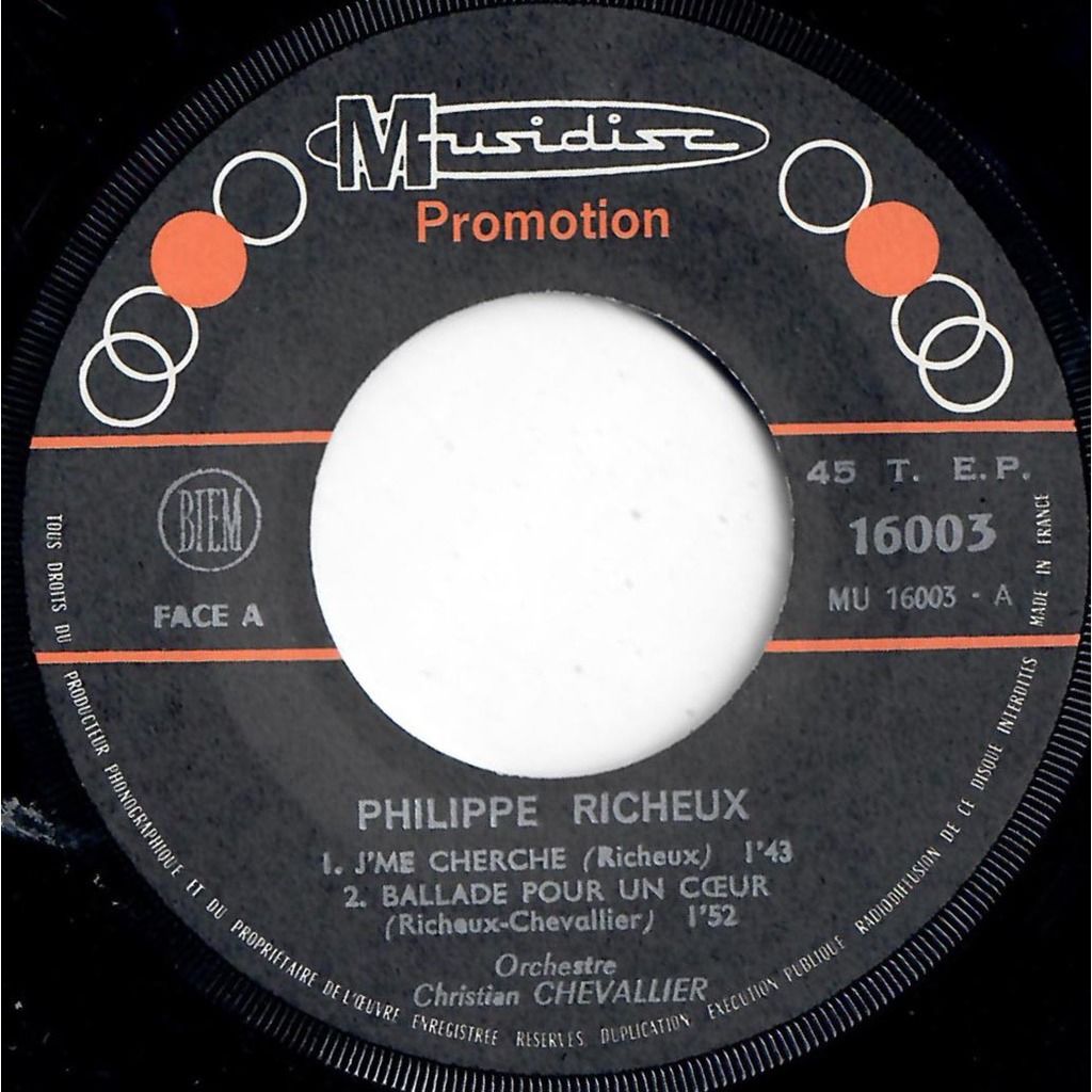  Philippe Richeux  -  j'me cherche 