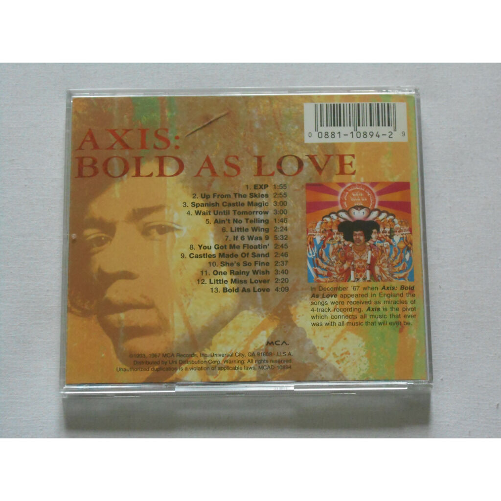 Axis bold as love by The Jimi Hendrix Experience, CD with lacavapapa
