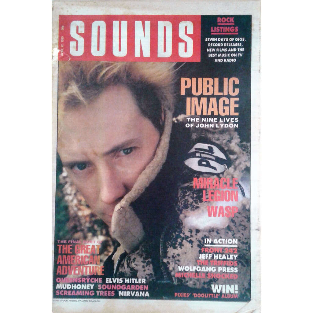 Sounds (22.04.1989) (uk 1989 john lydon front cover magazine!!) by Sex  Pistols / Pil, Magazine with gmvrecords - Ref:119922219