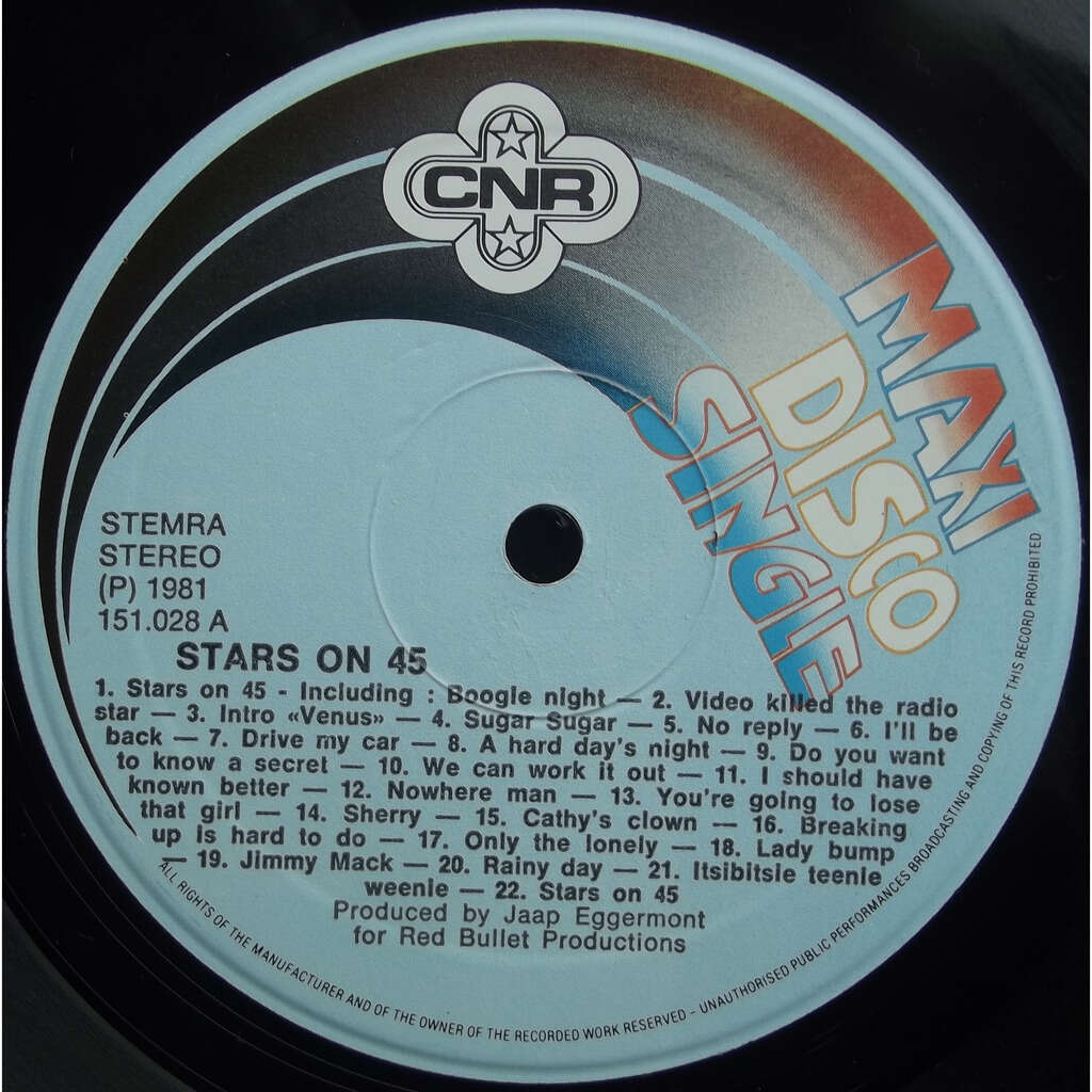 Stars on 45 de Stars On 45, Maxi 45T chez vinyl59 Ref119924110