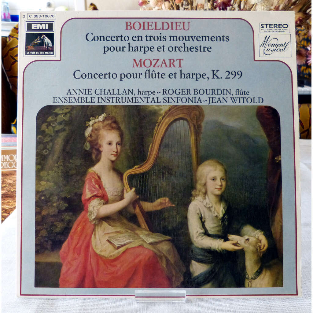 Concerto en 3 mouvements pour harpe et orchestre / concerto pour flûte