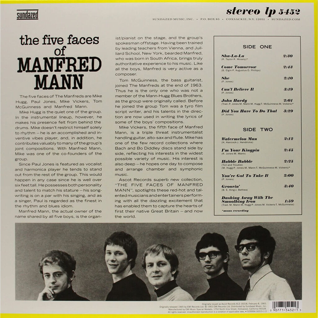  Manfred Mann  -  the five faces of manfred mann 