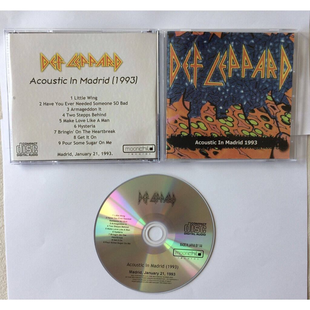 Acoustic in madrid (1993) de Def Leppard, CD chez galaxysounds Ref
