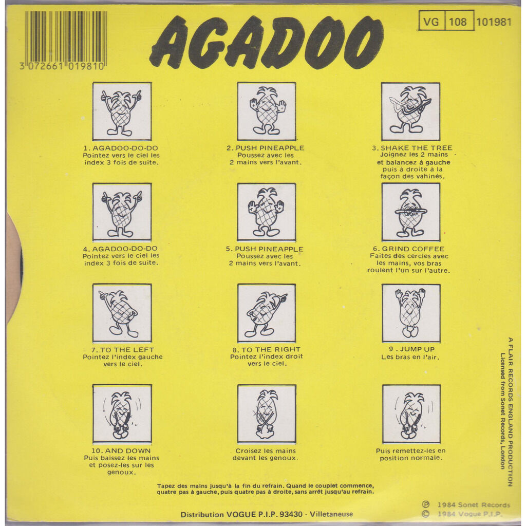 Agadoo by Black Lace, SP with prenaud Ref115016929