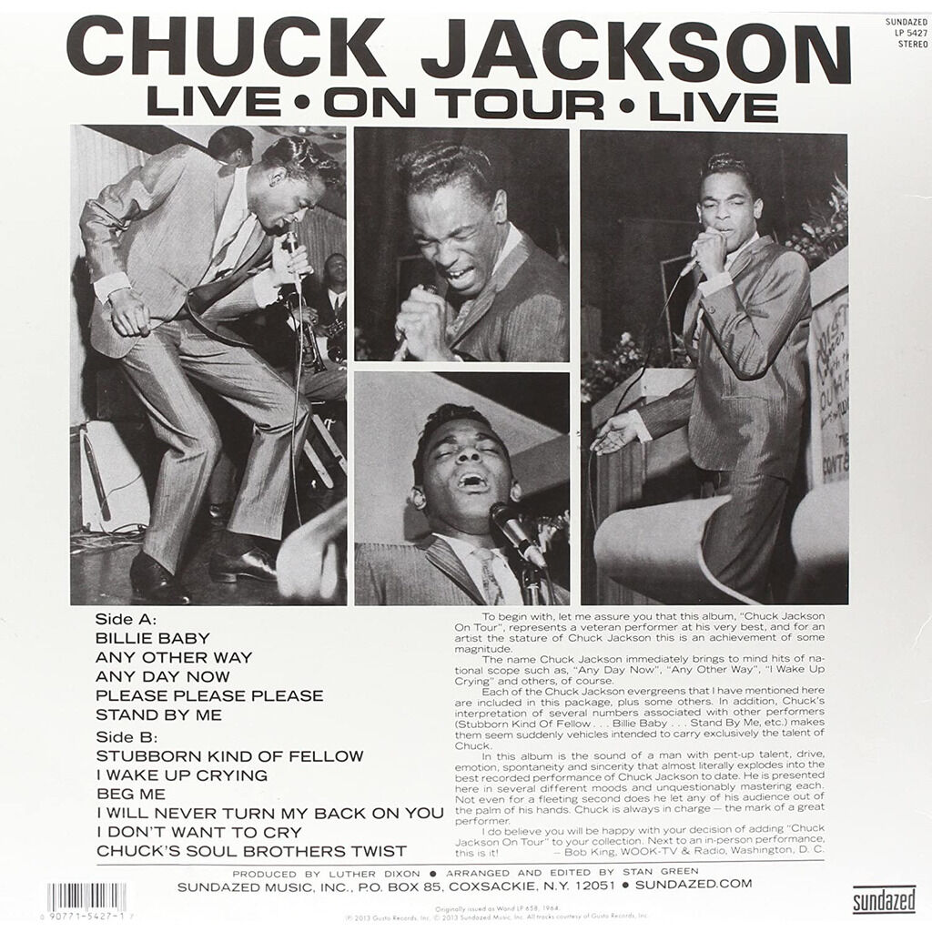  Chuck Jackson  -  on tour 
