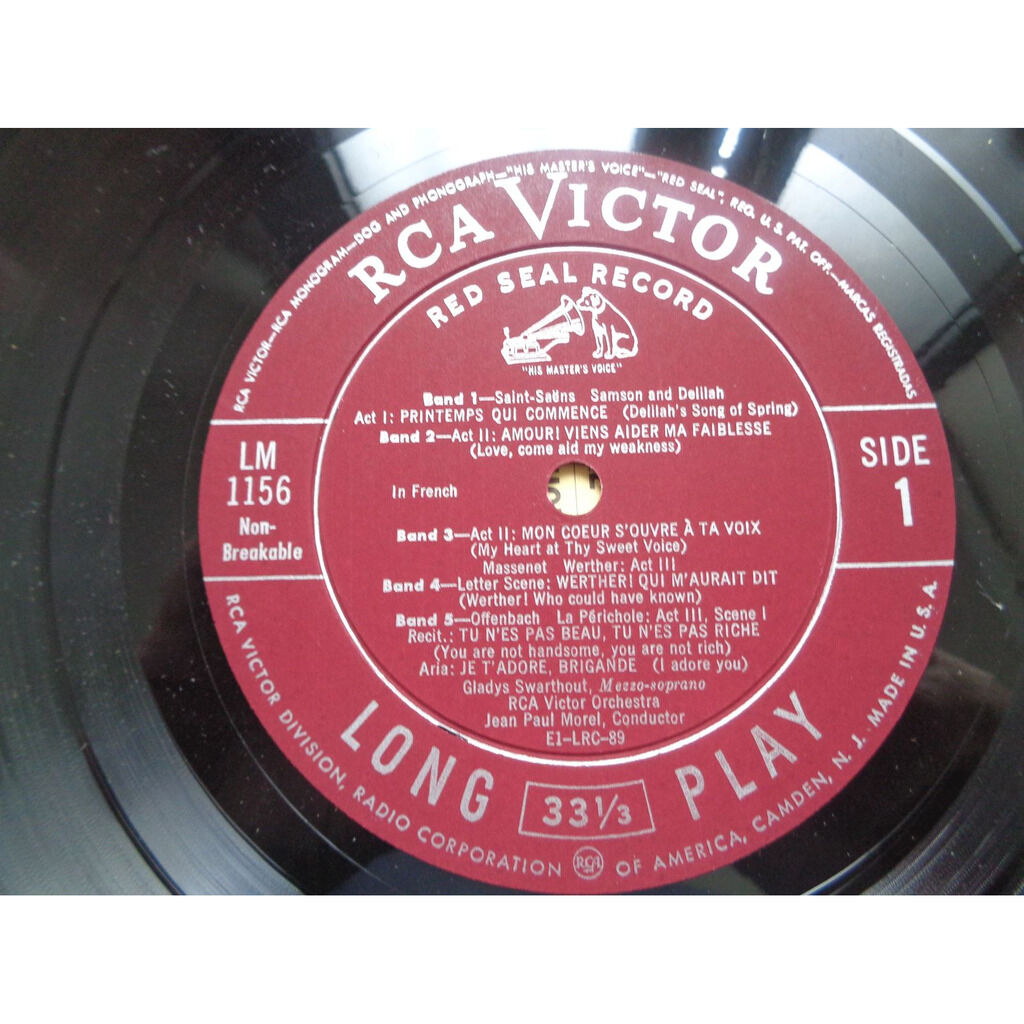 French operatic arias de Swarthout Gladys JeanPaul Morel, 33T 180