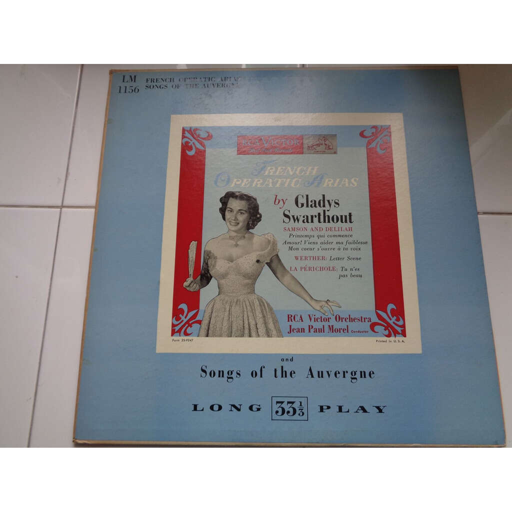 French operatic arias de Swarthout Gladys JeanPaul Morel, 33T 180